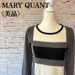 【MARY QUANT】マリークワント ブロックカラー ニットワンピース ボーダー サイズ M RN-3