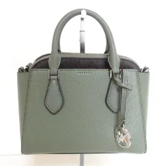 美品 MICHAEL KORS マイケルコース ダリア 2in1 サッチェル ハンドバッグ グリーン レディース 古着 中古 USED