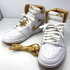 【中古】【メンズ】NIKE ナイキ WMNS AIR JORDAN 1 RETRO HIGH OG WHITE AND GOLD FD2596-107 ウィメンズ エアジョーダン 1 レトロ ハイ OG スニーカー【160-250116-hi-03-TAG】