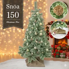 【150㎝】クリスマスツリー おしゃれ 北欧 ヌードツリー 松ぼっくり付き オーナメントなし リアル シンプル スリム 大型 クリスマス Xmas クラシック 置物 店舗用 業務用 ショップ用 簡単組立 クリスマス用品 GCA0415