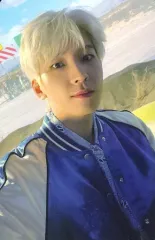 【中古】コレクションカード(男性) SEVENTEEN/WONWOO(ウォヌ)/裏面オレンジ・ベージュ・ペンキ/CD「Face the Sun」(CARAT VER.)封入特典フォトカード