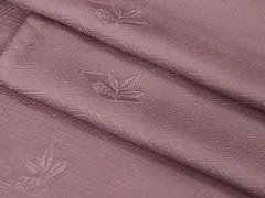 平和屋着物■極上　色無地　工字繋ぎ　南天草葉地紋　菖蒲色　逸品　DZAB1707kh5