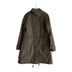 Z1593LACOSTE ラコステ モッズコート ロング丈 ライナー付き カーキ レディース 40サイズ