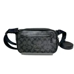 COACH【コーチ】CJ506 エリアスベルトバッグ ボディバッグ クロスボディバッグ ブラック/グレー 鞄 かばん メンズ