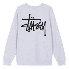 ステューシー STUSSY BASIC STUSSY CREW 裏起毛 スウェット トレーナー  ユニセックス　定番　人気　クルーネック