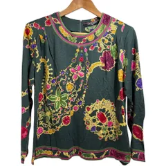 美品✨ LEONARD カットソー トップス ブラウス トリム 長袖 2025年最新】レオナールブラウスの人気アイテム - メルカリ