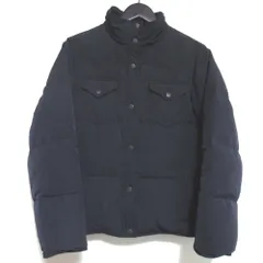 良品 RALPH LAUREN ラルフローレン スタンドカラー ダウンジャケット 9号 ネイビー レディース 古着 中古 USED