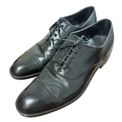 美品 REGAL リーガル レザー パンチドキャップトゥ ブローグ ストレートチップ ビジネスシューズ 26.5cm 2E ブラック メンズ 古着 中古 USED