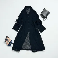 美品　CECI OU CELA セシオセラ　ブラック　カーディガン　シースルー　羽織り　M　日本製　薄手　ライトアウター