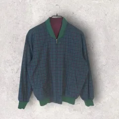 LACOSTE リバーシブル ブルゾン ジャケット (CHECK/バーガンディ)