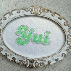 【うちわデコパーツ】名前 デコ 団扇 ストーン