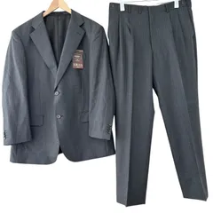 RE333【タグ付き美品】REGAL  リーガル　ビジネススーツ　ジャケット　スラックス　グレー　メンズ　サイズ E6  大きいサイズ　洋服の青山