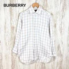 BURBERRY LONDON バーバリーロンドン チェック 総柄 長袖 シャツ メンズ トップス スプリングカラー