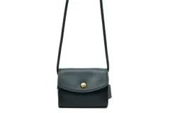 オールド コーチ ミニ ショルダーバッグ 1030 327 ポシェット クロスボディ フルグレインレザー 灰色 グレー COACH 4148h