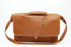 オールド コーチ ヴィンテージ 2way ショルダーバッグ ブリーフケース ビジネス  レザー 茶 ブラウン COACH 4139h