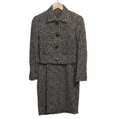 LesCopains(レコパン) ワンピーススーツ レディース - ダークブラウン ツイード