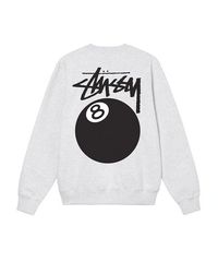 STUSSY トレーナー スウェット グレー 8020 Crew なえなの着用 - メルカリ