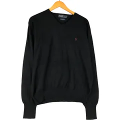 古着 ラルフローレン Ralph Lauren POLO by Ralph Lauren Vネック ラムウールニットセーター メンズM相当/eaa601204