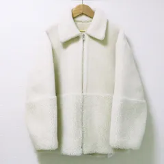 良品 BEAUTY&YOUTH ビューティー＆ユース アローズ ボア×フェイクムートン リバーシブルブルゾン コート 16256994884 S アイボリー レディース 古着 中古 USED