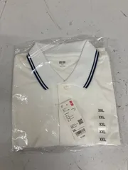 送料無料★新品タグ付き★UNIQLO ユニクロ★ドライカノコ襟ラインポロシャツ　半袖Tシャツ　半袖ポロシャツ★メンズ　XXLサイズ　#71119sbr