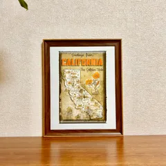 新品☆額縁付アートポスター☆Vintage Vacation☆レトロ風ポスター☆復刻☆デザイン☆Aloha Hawaii☆595