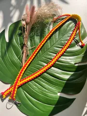 調整可能スマホショルダー☆レッドxオレンジ☆