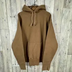 CAMBER by SPECIAL EDITION  キャンバー スペシャルエディション  米国製 USA製 RW型 REVERSE WEAVE リバースウィーブ 裏起毛 肉厚 厚地 無地 ブラウン スウェット スエット パーカー メンズ L サイズ