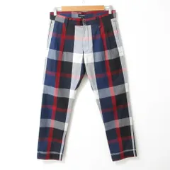良品 BLACK LABEL CRESTBRIDGE ブラックレーベルクレストブリッジ チェック柄 テーパードパンツ サイズ73 マルチカラー メンズ 古着 中古 USED
