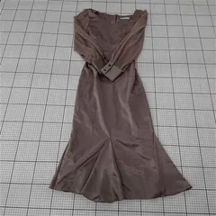 ◇ ⊇ ルホット ruhot サテンマーメイドワンピース ベージュ系 Mサイズ レディース E  【1508260064347】
