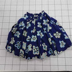 ◇ ⊂ マルニ MARNI × ユニクロ UNIQLO バルーンシェイプスカート 花柄 ブルー系 M レディース E  【1510070017956】