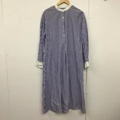 green label relaxing グリーンレーベルリラクシング ワンピース ロングスカート 3626-105-3027 バンドカラー 長袖