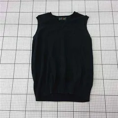 ◇ Θ イーストボーイ EAST BOY ニットベスト 11号 ブラック系 レディース E  【1510070018724】