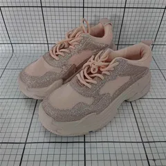 ◇ Θ グレイル GRL 厚底スニーカー ピンク系 グリッター レディース 23.0cm E  【1510230000194】