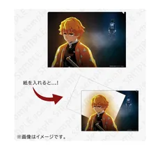 獪岳 我妻善逸 劇場版 鬼滅の刃 無限城編 第1章 コラボカフェ 第三期 「俺たちの道は分かたれた」レイヤードクリアファイル 鬼滅 グッズ クリアファイル