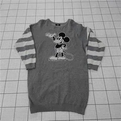 ◇ ⊇ ロデオクラウンズ RODEO CROWNS ミッキーマウス コラボ ニットワンピース グレー系 レディース FREE E  【1510230006332】