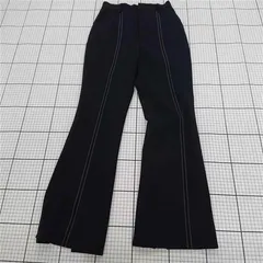 ◇ Θ ELLIE エリー EP-23006 センタープレスフレアパンツ ネイビー系 S レディース E  【1510230007711】