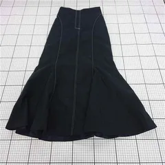 ◇ Θ ダズリン dazzlin マーメイドスカート ブラック系 Mサイズ レディース ダークネイビー系 E  【1510230008527】