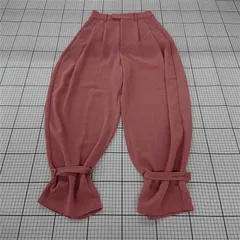 ◇ Θ ジーナシス JEANASIS JS050778CF ピンク系タックワイドパンツ レディース Mサイズ E  【1510230009760】