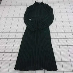 ◇ Θ ザラ ZARA プリーツロングワンピース ダークグリーン Sサイズ レディース E  【1510230010469】