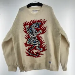 【中古品】WACKO MARIA ワコマリア TIM LEMI クルーネックセーター INTARSIA CREW NECK SWEATER 【142-250213-OR-03-iwa】