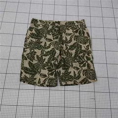 ◇ ⊂ グリーンレーベルリラクシング GREEN LABEL RELAXING リーフ柄ショートパンツ Lサイズ メンズ グリーン系 E  【1510230010506】