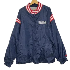 NFL/エヌエフエル リバーシブルジャケット ニューイングランド・ペイトリオッツ Patriots アウター ジャケット ワンポイント刺繡 オーバーサイズ ビックシルエット CHINA製 メンズ XXL ブルーブラック/グレーのサムネイル