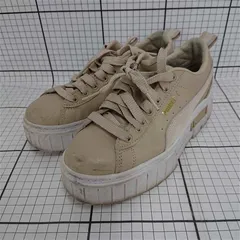 ◇ Θ プーマ PUMA 381983-36 厚底スニーカー ベージュ系 レディース 23cm E  【1510230012289】