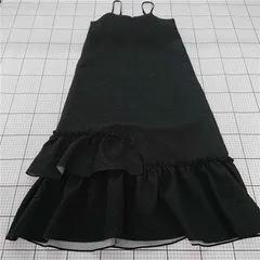 ◇ ⊂ フリークスストア FREAK'S STORE 233-3142 フリルキャミワンピース ブラック系 レディース F E  【1510230013309】