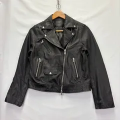 UNITED ARROWS GREEN LABEL RELAXING 羊革 ダブルライダース ジャケット サイズ38 07111906 07 傷スレ