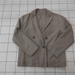 ◇ Θ フーズフーチコ who's who Chico チェック柄ダブルジャケット Fサイズ レディース E  【1510230015723】