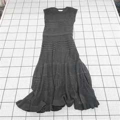 ◇ ⊂ インデックス index C58-58050 ニットワンピース ダークグレー系 Mサイズ レディース E  【1510230015600】