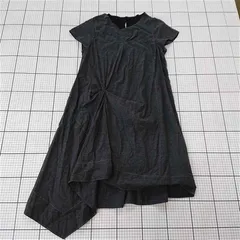 ◇ ⊂ ワンピース ポワンリーニュ POINTLIGNE アシンメトリー ワンピース 04149413 ブラック系 サイズ38 レディース E  【1510230016249】