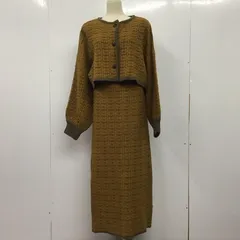 Ray Cassin レイカズン セットアップ 519-939050 ノーカラーショート丈ジャケット ニットスカート