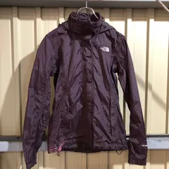 887 THE NORTH FACE ナイロンジャケット ブラウン XS ザ・ノースフェイス フルジップ パーカー ワンポイント 刺繍ロゴ アウトドア 古着卸 アメリカ仕入